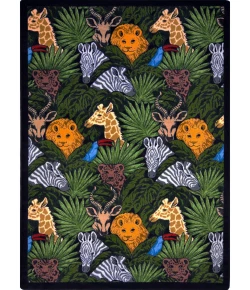 Joy Carpets Playful Patterns Multi Animal Hide & Seek 10ft.9in. x 13ft.2in. Rect. Rug