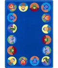 Joy Carpets Kid Essentials Multi Animal Readers 5ft.4in. x 7ft.8in. Rect. Rug