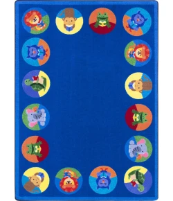 Joy Carpets Kid Essentials Multi Animal Readers 10ft.9in. x 13ft.2in. Rect. Rug