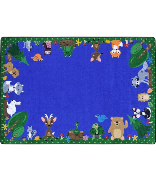 Joy Carpets Kid Essentials Multi Animals Among Us 2ft.8in. x 3ft.10in. Rect. Rug