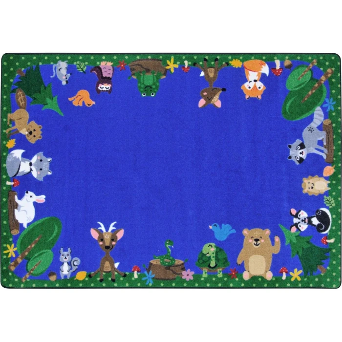 Joy Carpets Kid Essentials Multi Animals Among Us 2ft.8in. x 3ft.10in. Rect. Rug