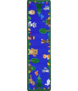 Joy Carpets Kid Essentials Multi Animals Among Us 2ft.1in. x 7ft.8in. Rect. Rug