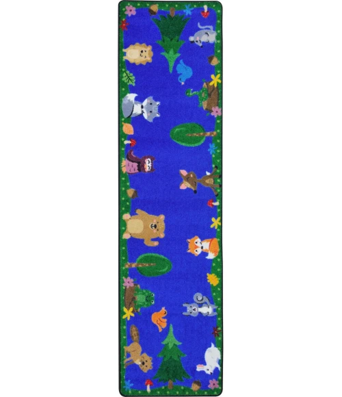 Joy Carpets Kid Essentials Multi Animals Among Us 2ft.1in. x 7ft.8in. Rect. Rug