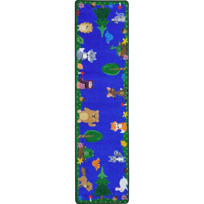 Joy Carpets Kid Essentials Multi Animals Among Us 2ft.1in. x 7ft.8in. Rect. Rug
