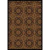Joy Carpets Any Day Matinee Black Antique Scroll 3ft.10in. x 5ft.4in. Rect. Rug