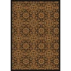 Joy Carpets Any Day Matinee Brown Antique Scroll 3ft.10in. x 5ft.4in. Rect. Rug