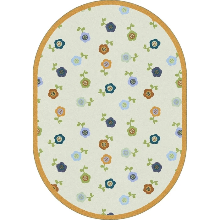 Joy Carpets Kid Essentials Bold Awesome Blossom 7ft.7in. Round Rug