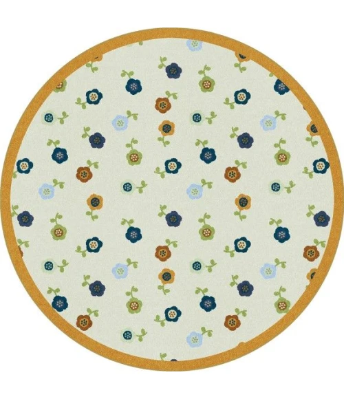Joy Carpets Kid Essentials Bold Awesome Blossom 5ft.4in. x 7ft.8in. Oval Rug