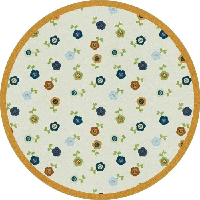 Joy Carpets Kid Essentials Bold Awesome Blossom 7ft.7in. Round Rug
