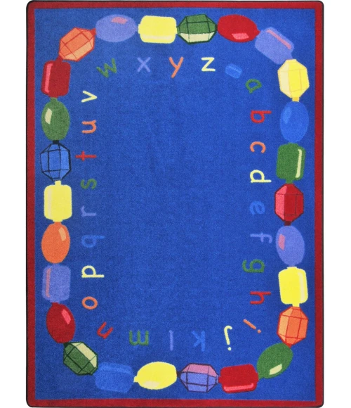 Joy Carpets Kid Essentials Multi Baby Beads 5ft.4in. x 7ft.8in. Rect. Rug