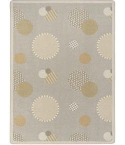 Joy Carpets Playful Patterns Beige Baby Dots 3ft.10in. x 5ft.4in. Rect. Rug