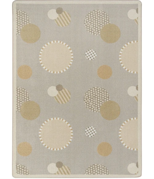 Joy Carpets Playful Patterns Beige Baby Dots 3ft.10in. x 5ft.4in. Rect. Rug