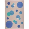 Joy Carpets Playful Patterns Blue Baby Dots 3ft.10in. x 5ft.4in. Rect. Rug