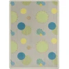 Joy Carpets Playful Patterns Multi Baby Dots 3ft.10in. x 5ft.4in. Rect. Rug