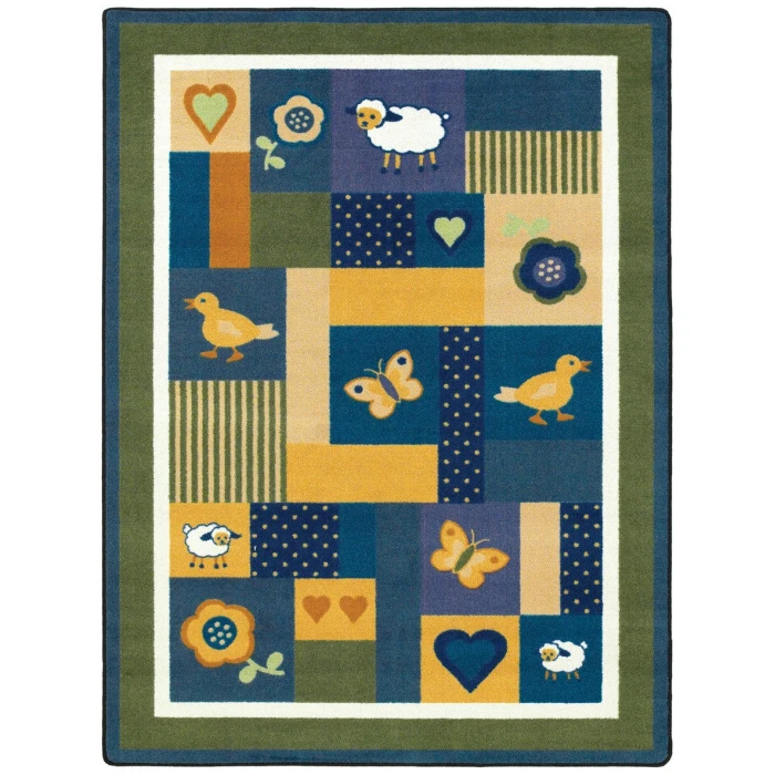 Joy Carpets Kid Essentials Bold Baby Love 7ft.8in. x 10ft.9in. Rect. Rug