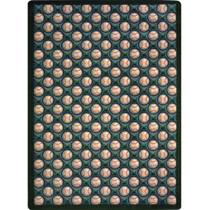 Joy Carpets Games People Play Spring Training Bases Loaded 7ft.8in. x 10ft.9in. Rect. Rug