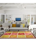 Joy Carpets Summer Solstice Multi Beach Fun 5ft.4in. x 7ft.8in. Rect. Rug