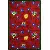 Joy Carpets Kid Essentials Red Bee Attitudes 3ft.10in. x 5ft.4in. Rect. Rug