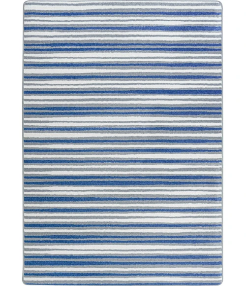 Joy Carpets Claremont Kids Blue Skies Between the Lines 5ft.4in. x 7ft.8in. Rect. Rug