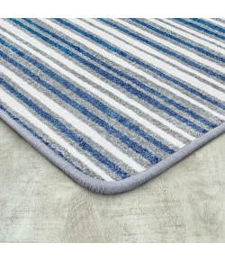 Joy Carpets Claremont Kids Blue Skies Between the Lines 7ft.8in. x 10ft.9in. Rect. Rug