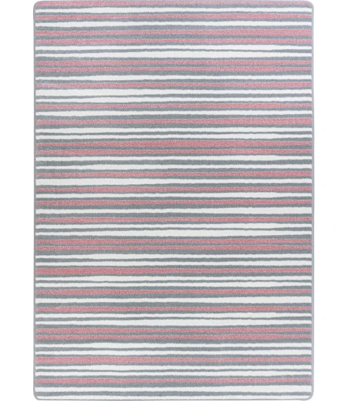 Joy Carpets Claremont Kids Blush Between the Lines 5ft.4in. x 7ft.8in. Rect. Rug