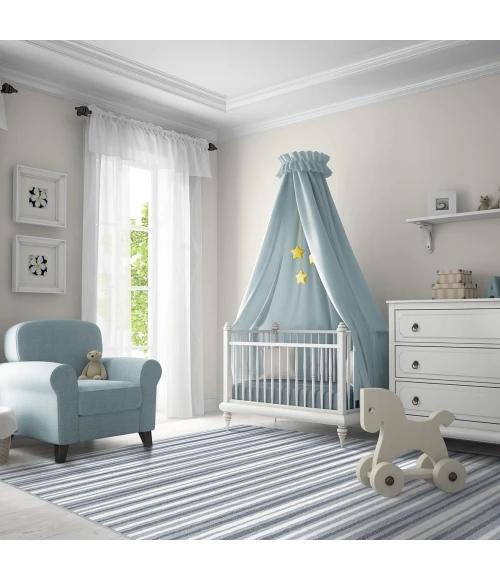 Joy Carpets Claremont Kids Cloudy Between the Lines 7ft.8in. x 10ft.9in. Rect. Rug