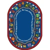 Joy Carpets Kid Essentials Multi Bible Train 7ft.8in. x 10ft.9in. Rect. Rug