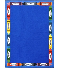 Joy Carpets Kid Essentials Multi Bilingual Colors 10ft.9in. x 13ft.2in. Rect. Rug