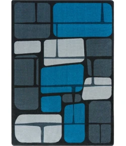 Joy Carpets Kid Essentials Marine BioStones 7ft.7in. Round Rug