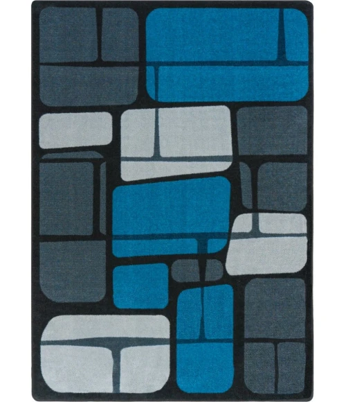 Joy Carpets Kid Essentials Marine BioStones 7ft.7in. Round Rug