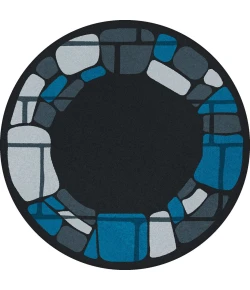 Joy Carpets Kid Essentials Marine BioStones 13ft.2in. Round Rug