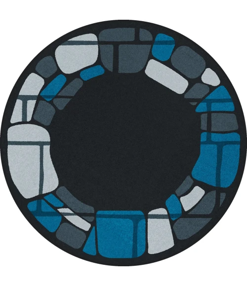 Joy Carpets Kid Essentials Marine BioStones 13ft.2in. Round Rug