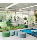 Joy Carpets Kid Essentials Marine BioStones 7ft.7in. Round Rug
