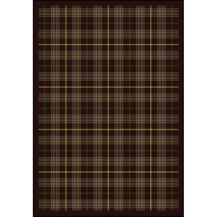 Joy Carpets Kaleidoscope Bark Brown Bit O Scotch 3ft.10in. x 5ft.4in. Rect. Rug