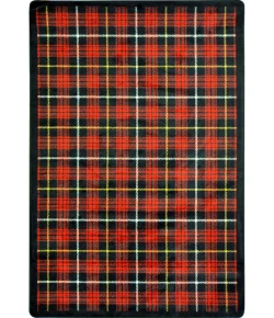 Joy Carpets Kaleidoscope Lumberjack Red Bit O Scotch 10ft.9in. x 13ft.2in. Rect. Rug
