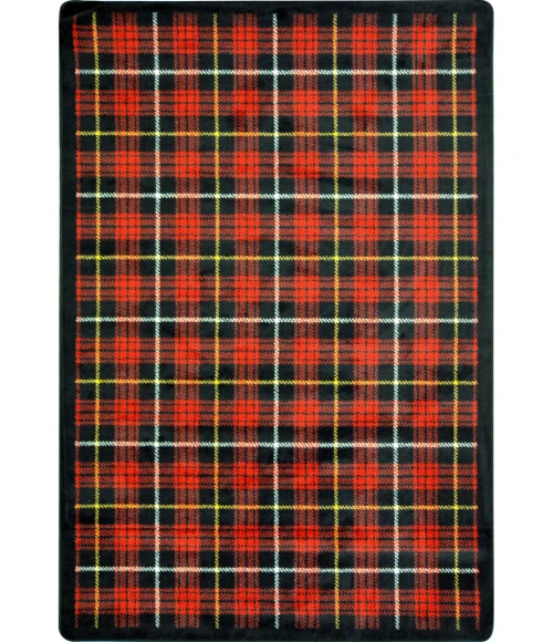 Joy Carpets Kaleidoscope Lumberjack Red Bit O Scotch 10ft.9in. x 13ft.2in. Rect. Rug