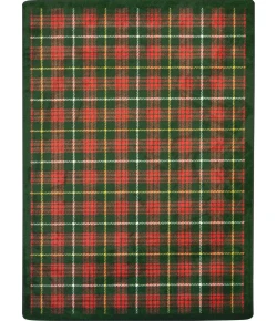 Joy Carpets Kaleidoscope Tartan Green Bit O Scotch 10ft.9in. x 13ft.2in. Rect. Rug