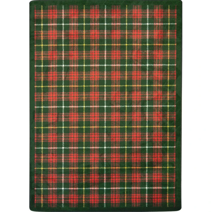 Joy Carpets Kaleidoscope Tartan Green Bit O Scotch 3ft.10in. x 5ft.4in. Rect. Rug