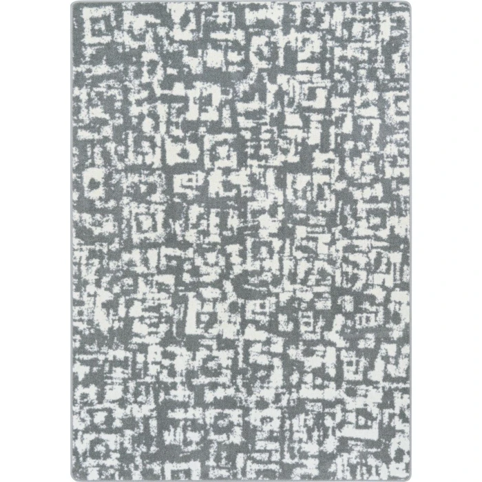 Joy Carpets WorkSpace Cloudy Block Print 7ft.8in. x 10ft.9in. Rect. Rug