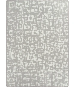Joy Carpets WorkSpace Dove Block Print 3ft.10in. x 5ft.4in. Rect. Rug
