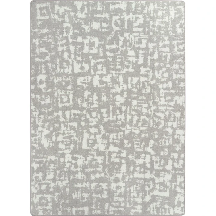 Joy Carpets WorkSpace Dove Block Print 7ft.8in. x 10ft.9in. Rect. Rug