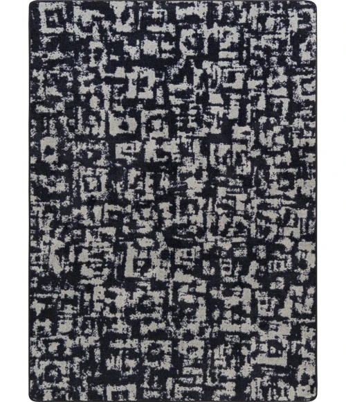Joy Carpets WorkSpace Onyx Block Print 3ft.10in. x 5ft.4in. Rect. Rug