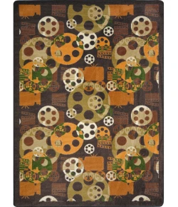 Joy Carpets Any Day Matinee Brown Blockbuster 10ft.9in. x 13ft.2in. Rect. Rug
