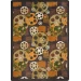 Joy Carpets Any Day Matinee Brown Blockbuster 5ft.4in. x 7ft.8in. Rect. Rug