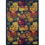 Joy Carpets Any Day Matinee Multi Blockbuster 5ft.4in. x 7ft.8in. Rect. Rug