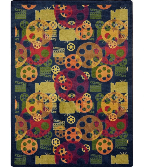 Joy Carpets Any Day Matinee Multi Blockbuster 3ft.10in. x 5ft.4in. Rect. Rug