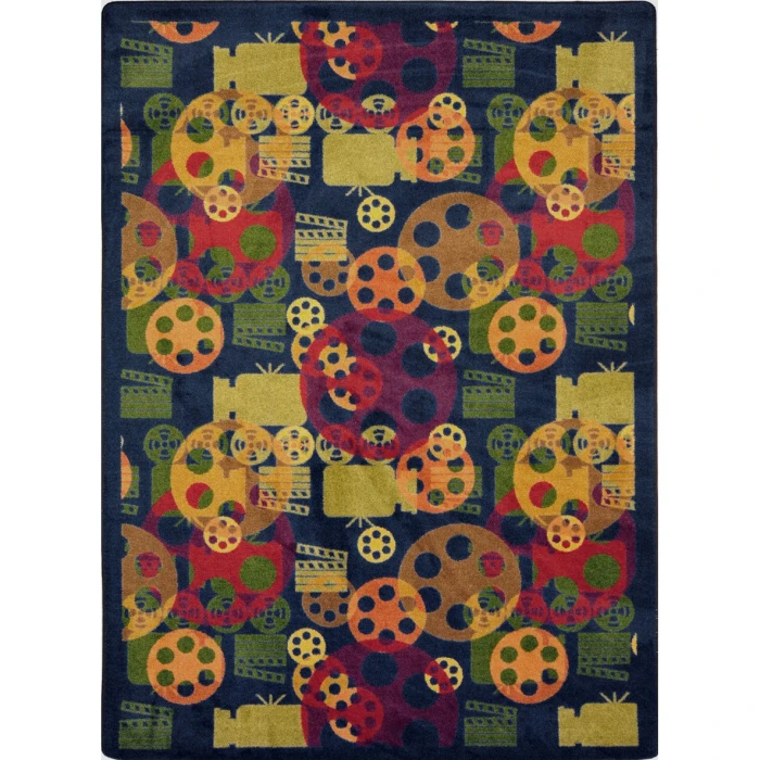 Joy Carpets Any Day Matinee Multi Blockbuster 5ft.4in. x 7ft.8in. Rect. Rug
