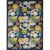 Joy Carpets Any Day Matinee Navy Blockbuster 7ft.8in. x 10ft.9in. Rect. Rug