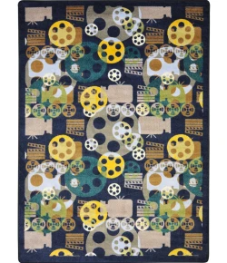 Joy Carpets Any Day Matinee Navy Blockbuster 10ft.9in. x 13ft.2in. Rect. Rug