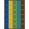 Joy Carpets Kid Essentials Earthtone Blocks Abound 10ft.9in. x 13ft.2in. Rect. Rug